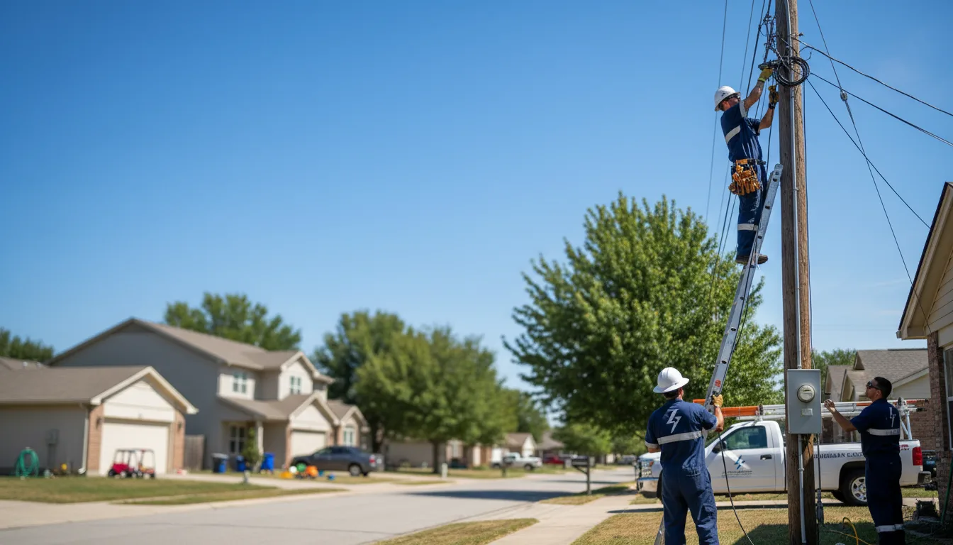 Residential electrician providing installation services in Cecilia, KY